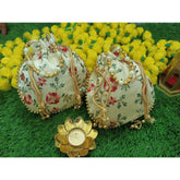 Wholesale Lot Indian Handmade Women's Clutch Purse Potli Bag Pouch Drawstring Bag Wedding Favor Return Gift For Guests Free Ship